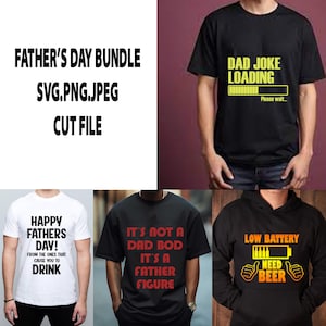 Funny Fathers day bundle, shirts, fathers day, SVG, PNG, JPEG, Digital Cut File