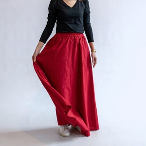 Long red top skirt nz