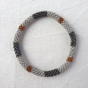 Nepalese style bracelet, miyuki bead bracelet, women&#39;s tubular bracelet, peyote weave seed bead bangle