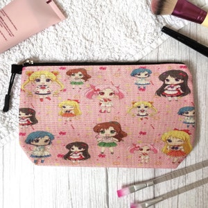 Magical girls - Makeup bag - Purse - Pencil Case - Toiletry - Anime - Manga - Kawaii - Cartoon - Mercury  - Jupiter - Mars