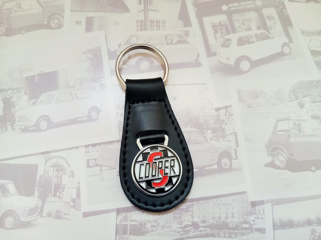 Mini Rover Key Tag Classic Mini Cooper S Vintage Car Key Fob Ring Chain High Quality ...