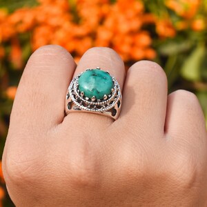 Vintage Turquoise ring, Solid 925 Silver ring, Jewelry For gift, Ring for gift, Gift for her, Gift for mom