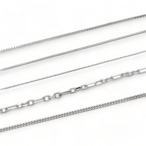 925 Sterling Silver Necklace Chain: Minimalist Style