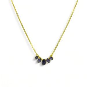 Dainty Gemstone Necklace: Sterling Silver, Natural Citrine, Garnet, and More image 6