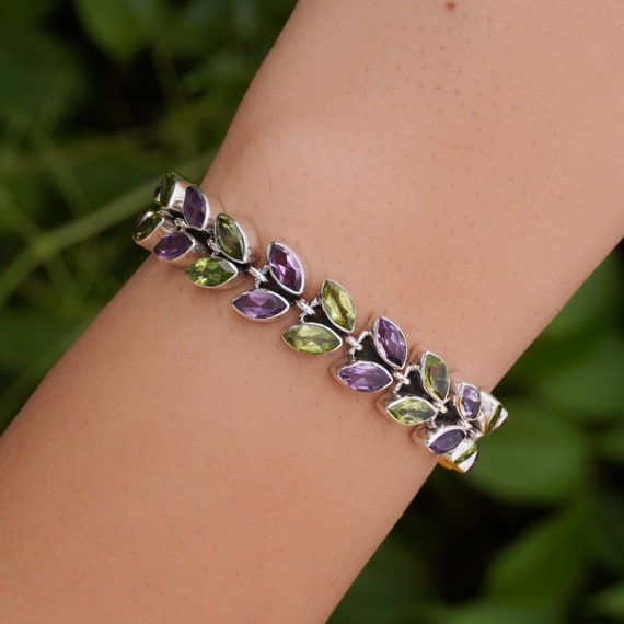 Braided Amethyst Beads Opal 2 strands Healing Reiki Women Girls Bracelet  Gift | eBay