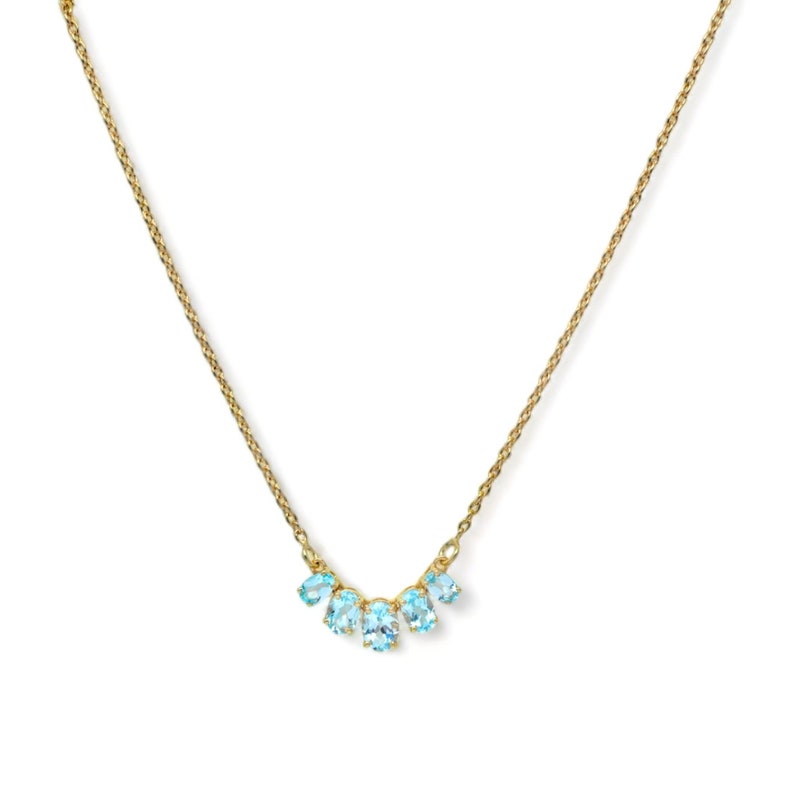 Dainty Gemstone Necklace: Sterling Silver, Natural Citrine, Garnet, and More image 8