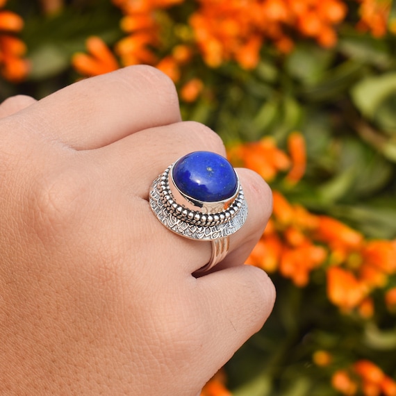Vintage lapis lazuli on sale ring