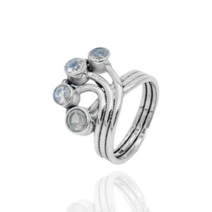Sterling Silver Moonstone Ring: Unique Gemstone Jewelry