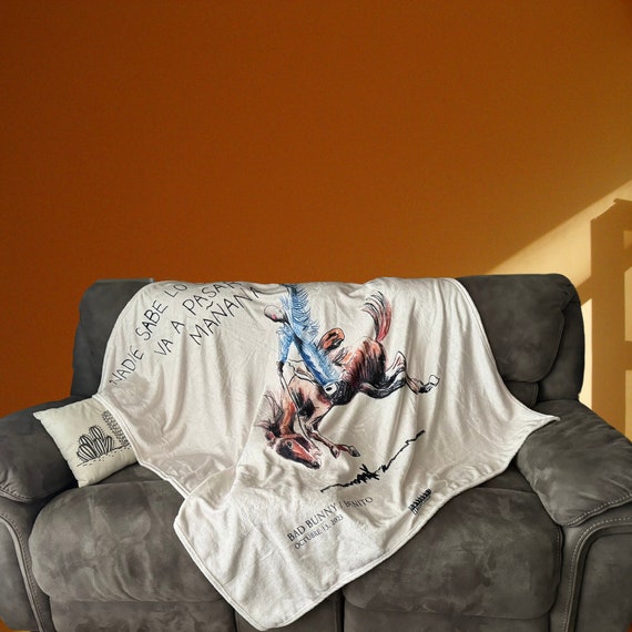Bad bunny throw blanket hotsell