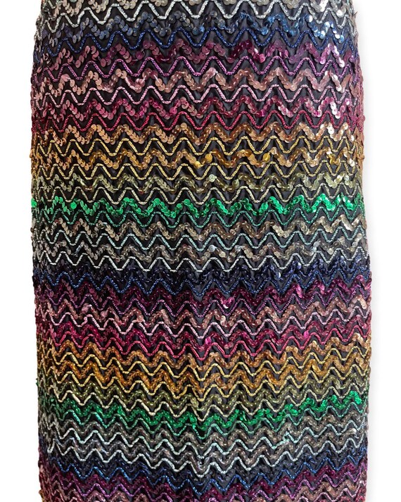 Vintage sequin maxi skirt - image 2