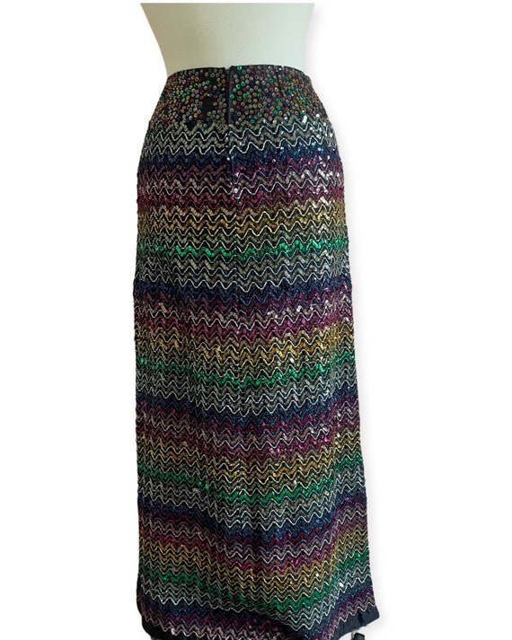 Vintage sequin maxi skirt - image 4