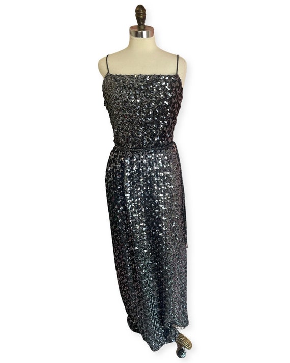 Vintage Norman Berg sequin dress - image 1