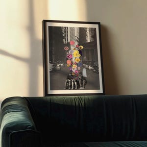 Stampa artistica di collage surreale