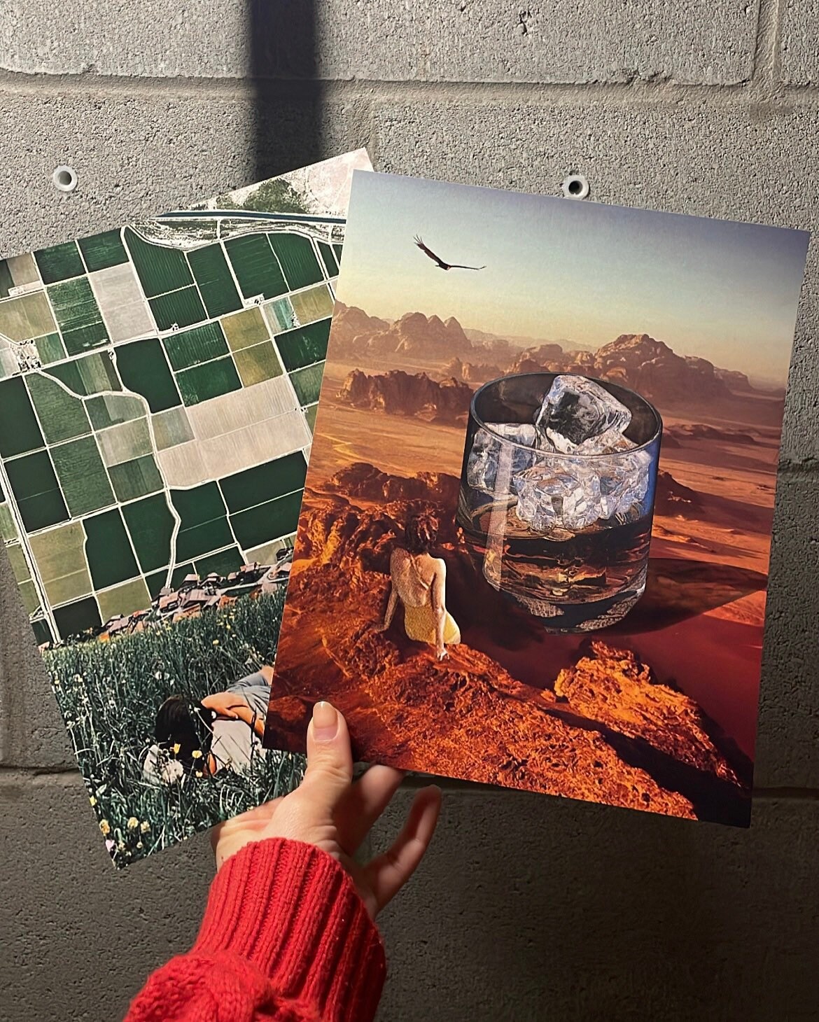 State Rocks Collage On the Rocks - Surreal Collage Art Print - Etsy