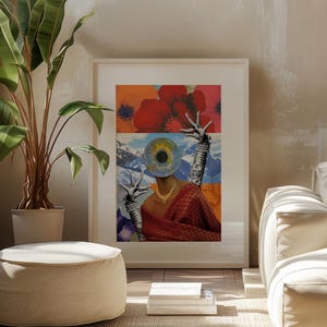 Third Eye - アート ヴィンテージ コラージュ シュールレアリスト プール ラ メゾン アウト カルト カドー Art du Yoga