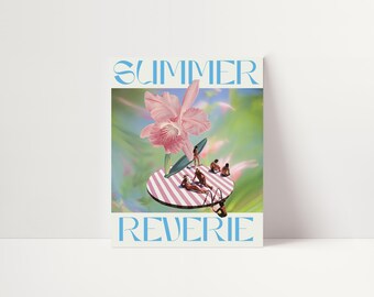 SUMMER REVERIE -Floral Pastel Art Print for Summer Lovers #66