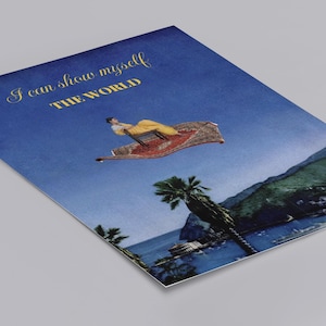 Surreal Flying Carpet Art Print: Whimsical Collage for Dreamers