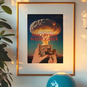 Désolé pour ce que j'ai fait - Artystyczny kolaż w stylu vintage surréaliste pour la maison ou carte-cadeau