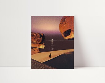 Surreal Desert Collage Print: Mystic Vibe, Home Decor #62