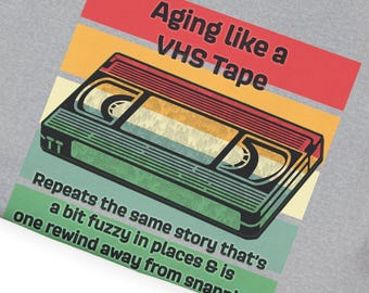 Vintage VHS Tape Graphic Tee, Retro Unisex Shirt, Funny 80s Tee, Nostalgic T-Shirt for Film Lovers, Softstyle Tee for Men and Women, Hipster