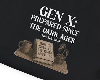 Gen X Prepared Since the Dark Ages T-Shirt | Vintage Typewriter Graphic