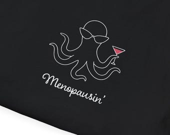 Stylish Menopausin' Octopus T-Shirt, Gift for Her, Nautical Style, Casual Wear