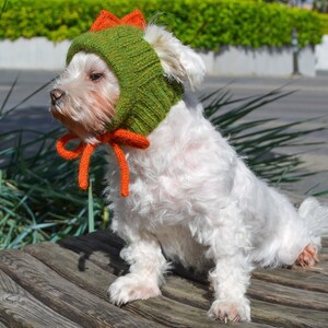 Knitting Pattern PDF: Dragon dog hood, Size XS for small dog. Language English image 8