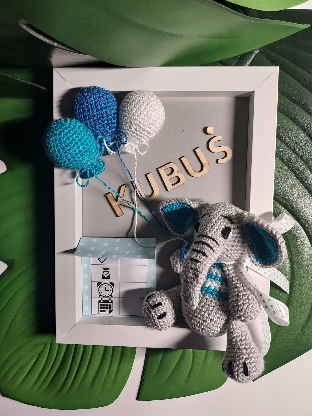 Personalized 3D Frame, Keepsake of the Birth of a Child. the Set ...