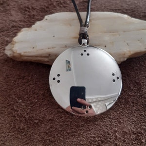 925 sterling silver mirror Mongolia Siberia Asia symbolic protection,Negative reflection Melong Mirror, Tibetan Shaman Amulet