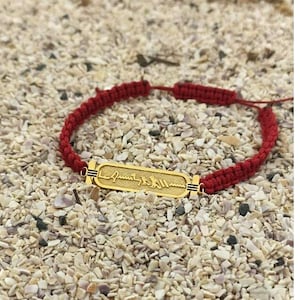 Egypt Cartouche Hieroglyph Name Bracelet Ancient Antique Egyptian Jewelry 925 Sterling Silver