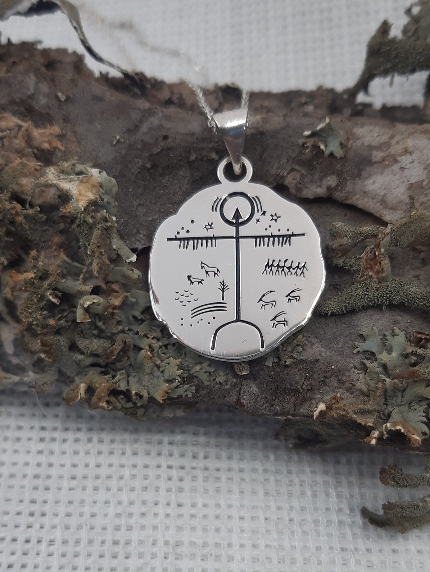 Ancient Tengrism Shamanistic Amulet Necklace Sorcery Symbol