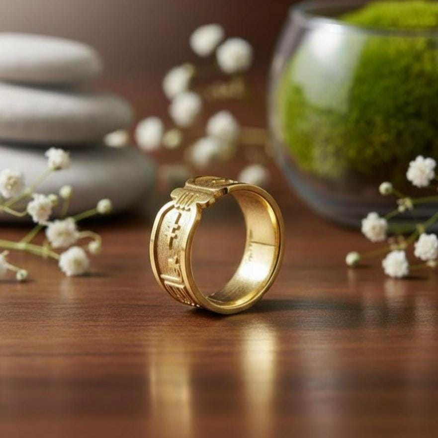 Bague Cartouche Égyptien Argent