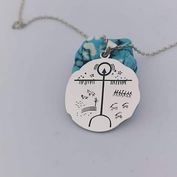Ancient Tengrism Shamanistic Amulet Necklace Sorcery Symbol