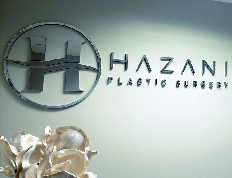 3D Mirror Acrylic Signs Logo Company Name. Laser Cut Mirror Etsy