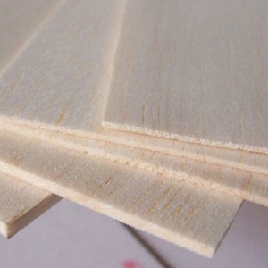 Balsa Wood Sheets,10 Pack Natural Unfinished Wood for House Aircraft Ship  Boat DIY Wooden Plate Model, 200 * 100 * 2mm