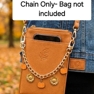 Pumpa Patch Guldfärgad Väska 8-Tums Kedja Tillbehör