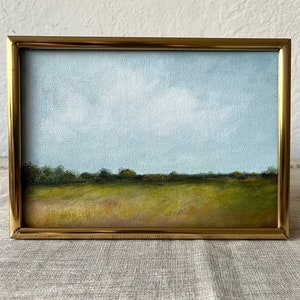 5x7 Original Landscape Painting, Small Landscape Art, Original Landscape Painting, Acrylic Painting, Fall Art, Fall Painting image 2