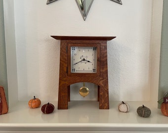 Mission/Craftsman/Arts & Crafts Arched Clock