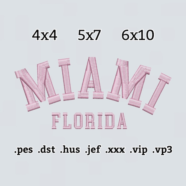 Miami Embroidery Etsy