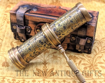 Pure  Brass Kaleidoscope, Classic Kaleidoscope Working, Kaleidoscope gifts, Handmade kaleidoscope, Anniversary Gifts, Christmas Gifts