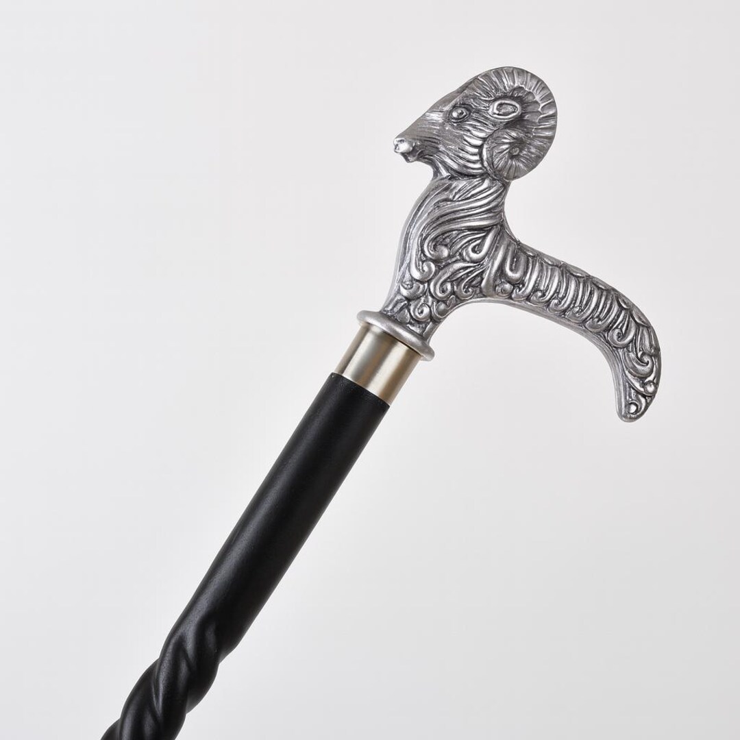 Animal Head Walking Stick – Custom Engraving | Vintage Style Detachable ...