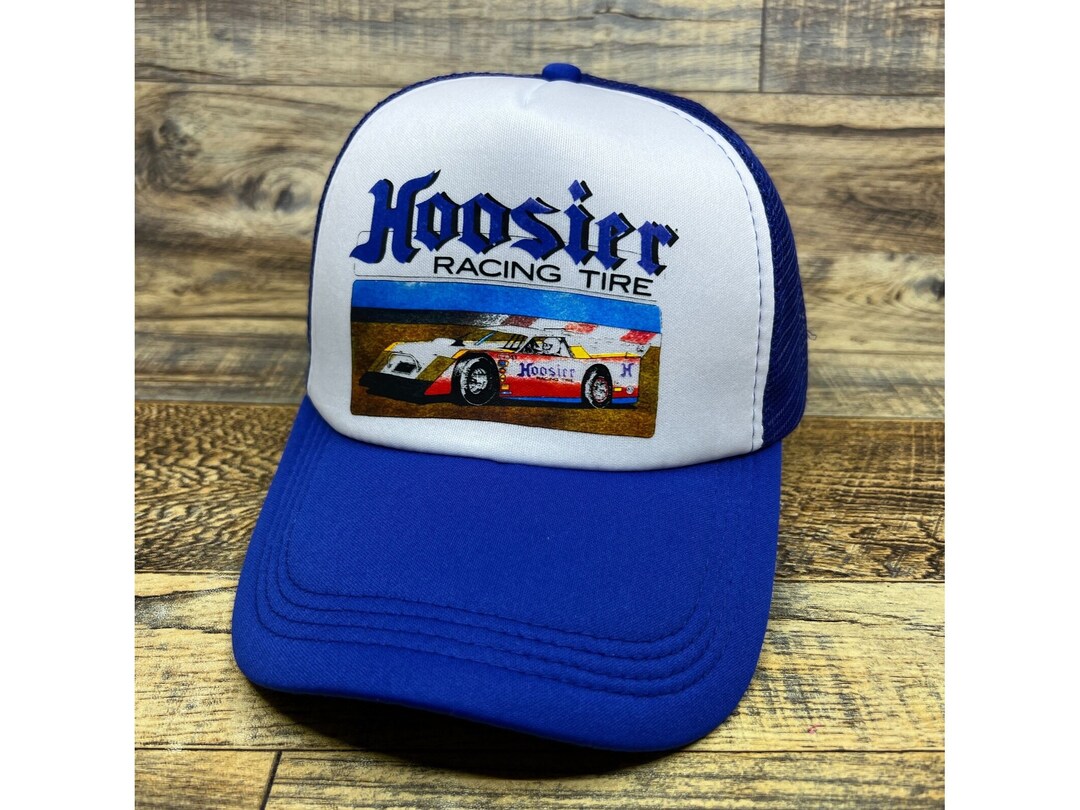 Hoosier Racing Tire Mens Trucker Hat Blue Snapback Motorsport Etsy