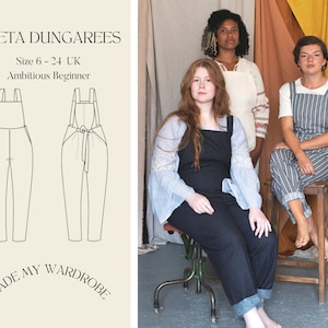 Greta Dungarees | PDF Pattern | Made My Wardrobe