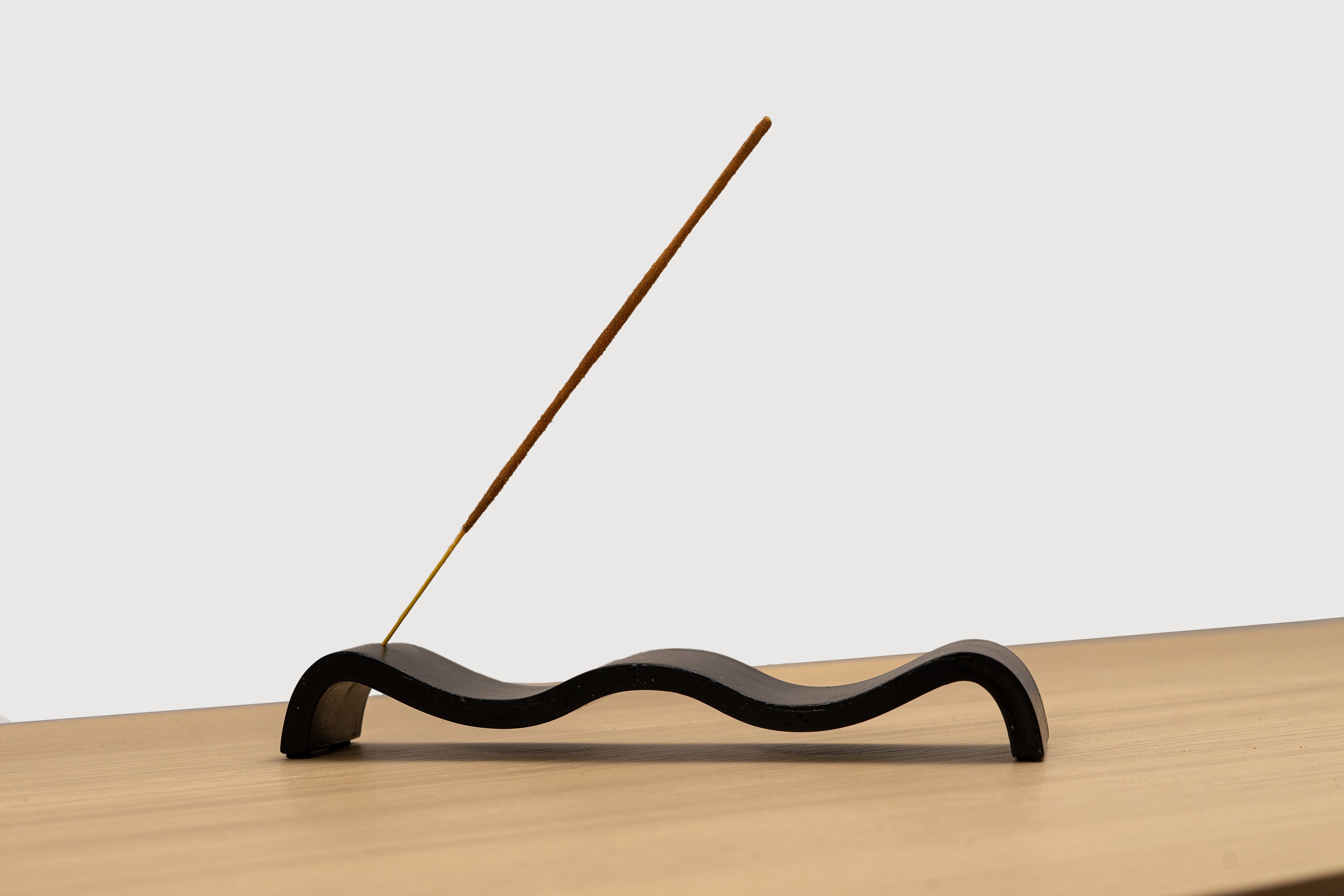 Wavy Incense Holder // Black Incense Holder Minimalist Etsy