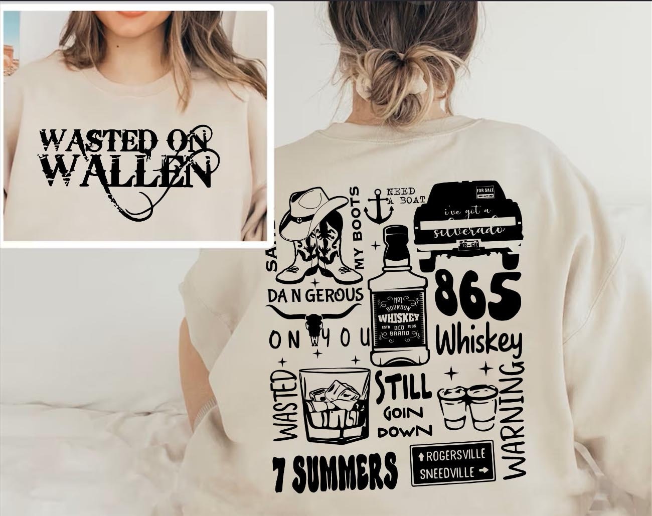 Wallen Wasted Album Dangerous Shirt Sweatshirt, Wallen Bullhead Shirt