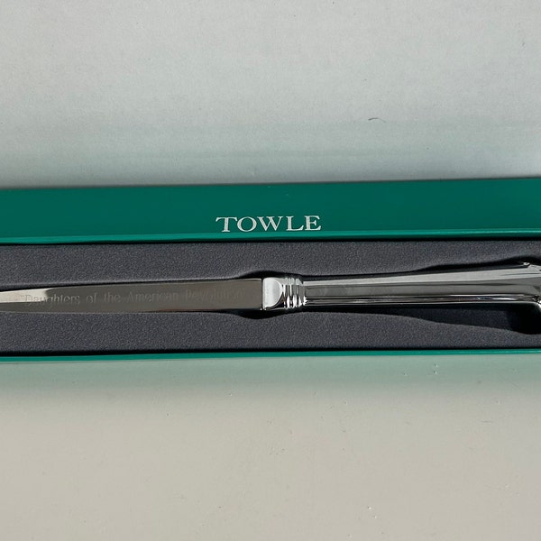 Engraved DAR Towle Stainless Steel Letter Opener