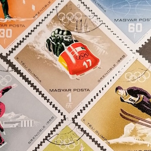 Sellos postales antiguos. Hungría 1968, Magiar. Filatelia