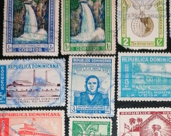 25 Timbres Divers République Dominicaine – Collection Prophila – Qualité Garantie