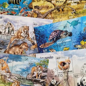 Faunapostzegels: souvenirvellen wereldfilatelie