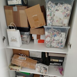 Vintage Postage Stamps Mystery Lot • Random Worldwide Stamps Grab Bag for Collecting, Junk Journaling, Scrapbooking & Crafts • Timbres image 11